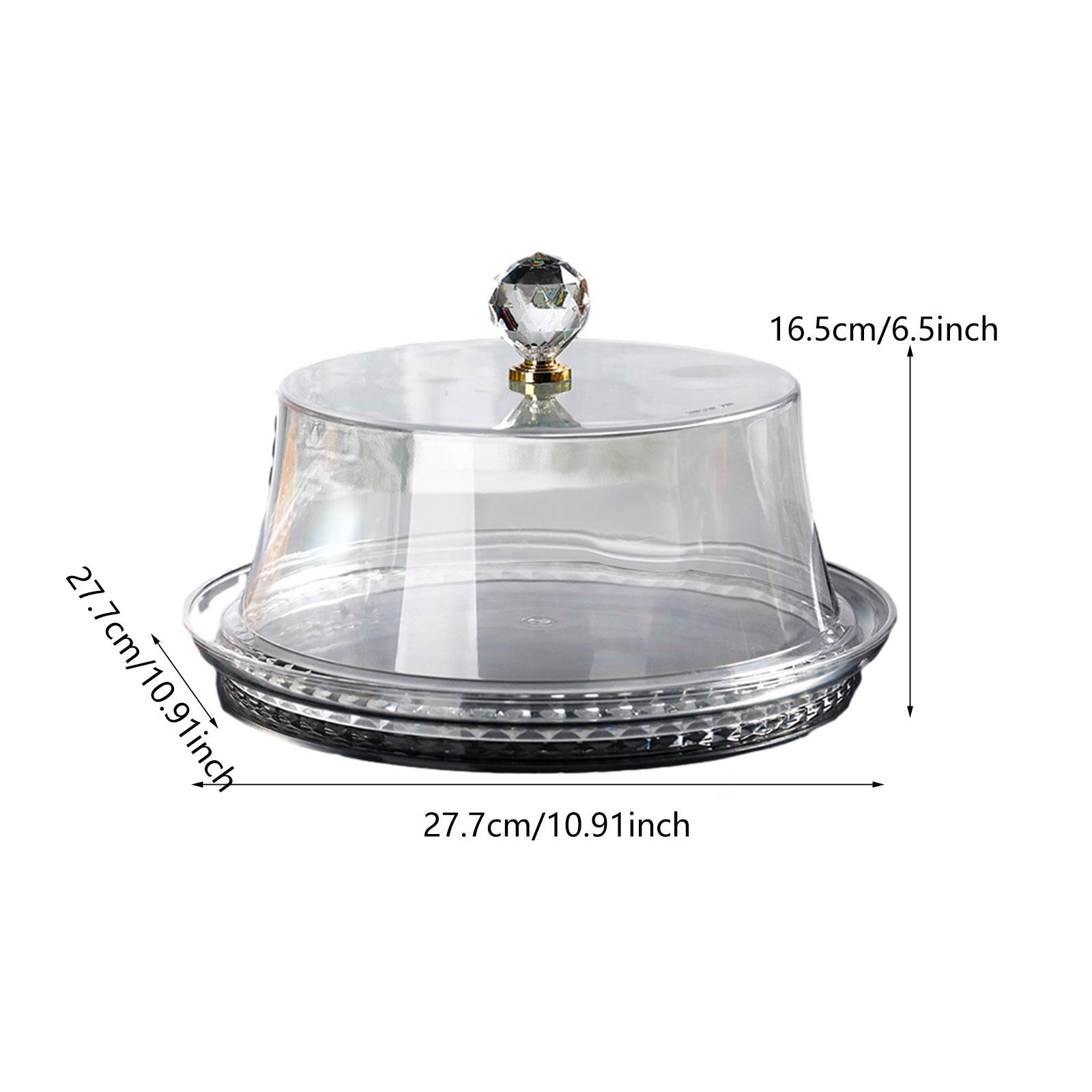Plastic Dome Clear - Supporto per torta con cupola trasparente,