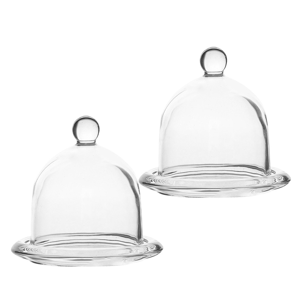 2 pz. Mini Alzatina in Vetro p - Plastic Dome Clear recensione e prezzo