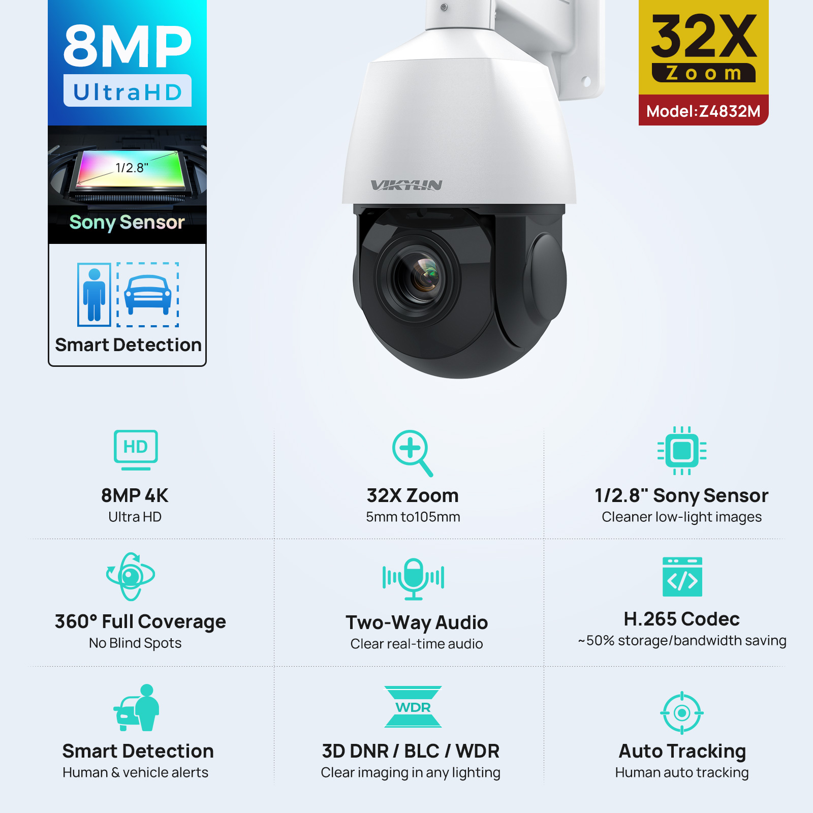 Telecamera IP Vikylin 4K 8MP P - Humidity Dome Kit recensione e prezzo