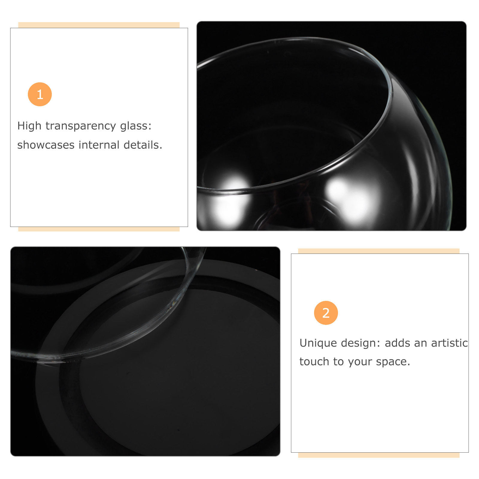 Campana di vetro con base in l - Plastic Dome Clear recensione e prezzo